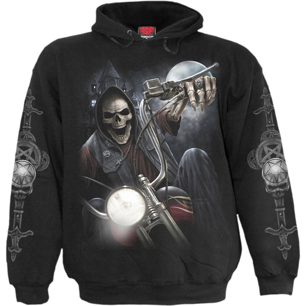 Night church gothic mens graphic hoodie  shirt